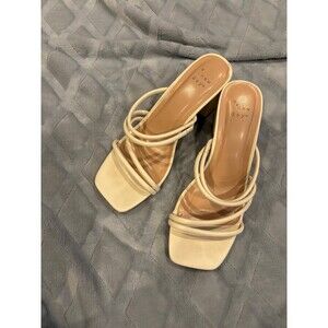 A New Day Off-White Sandal Heels - Size 7